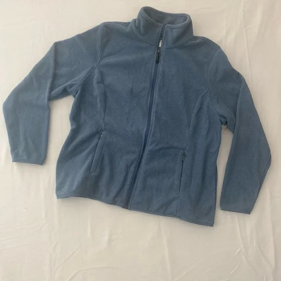 Blue Zip-Up Jacket fleece SZ XXL - Picture 2 of 6